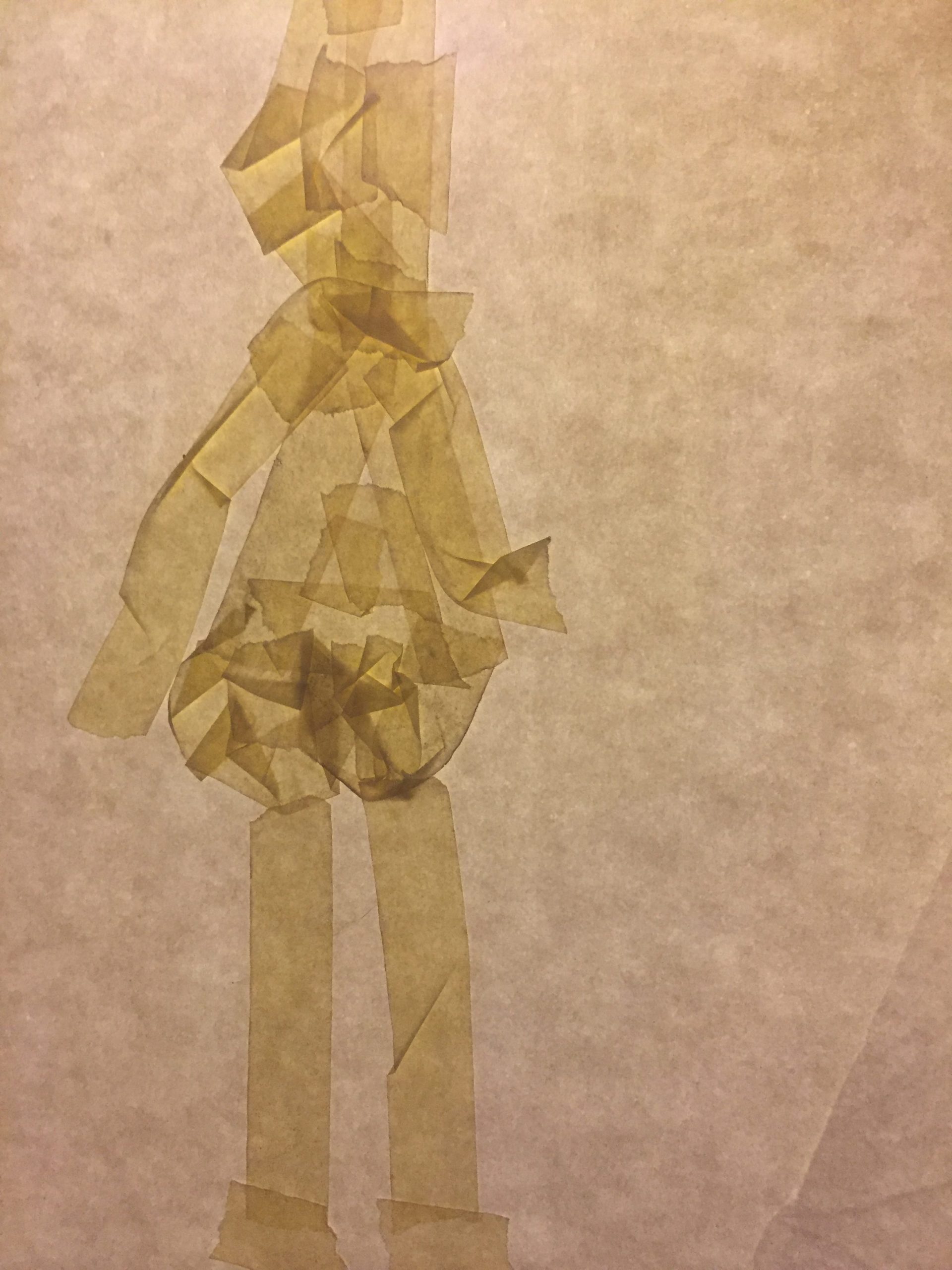 3. Masking tape figure